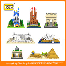 chinese toy manufacturers/plastic LOZ architectural building block brick toy